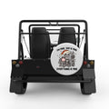 FUNNY IM FINE SKELETON WHITE CARBON FIBER TIRE COVER FOR MOKE