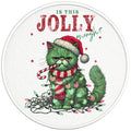FUNNY IS THIS JOLLY ENOUGH CAT PEARL  WHITE CARBON FIBER TIRE COVER