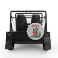 FUNNY IS THIS JOLLY ENOUGH CAT SILVER CARBON FIBER TIRE COVER FOR MOKE