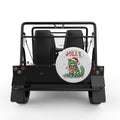 FUNNY IS THIS JOLLY ENOUGH CAT WHITE CARBON FIBER TIRE COVER FOR MOKE
