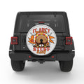 FUNNY IT AINT GONNA STUFF ITSELF SILVER CARBON FIBER TIRE COVER