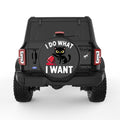 FUNNY I DO WHAT I WANT CAT BLACK TIRE COVER