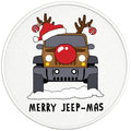 FUNNY JEEP REINDEER BLACK TIRE COVER