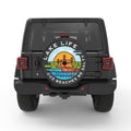 FUNNY LAKE LIFE BLACK CARBON FIBER TIRE COVER