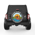 FUNNY LAKE LIFE BLACK CARBON FIBER TIRE COVER