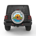 FUNNY LAKE LIFE WHITE TIRE COVER