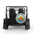 FUNNY LAKE LIFE SILVER CARBON FIBER TIRE COVER FOR MOKE
