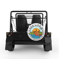 FUNNY LAKE LIFE WHITE TIRE COVER FOR MOKE