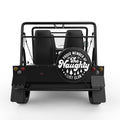 FUNNY NAUGHTY LIST BLACK TIRE COVER FOR MOKE