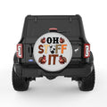 FUNNY OH STUFF IT TURKEY SILVER CARBON FIBER TIRE COVER
