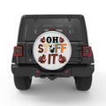 FUNNY OH STUFF IT TURKEY SILVER CARBON FIBER TIRE COVER