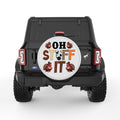 FUNNY OH STUFF IT TURKEY PEARL  WHITE CARBON FIBER TIRE COVER