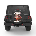 FUNNY OINK OINK TURKEY PEARL  WHITE CARBON FIBER TIRE COVER