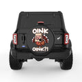 FUNNY OINK OINK TURKEY BLACK TIRE COVER