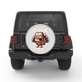 FUNNY OINK OINK TURKEY SILVER CARBON FIBER TIRE COVER