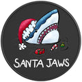 FUNNY SANTA JAWS PEARL  WHITE CARBON FIBER TIRE COVER