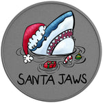 FUNNY SANTA JAWS SILVER CARBON FIBER TIRE COVER