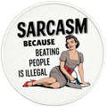 FUNNY SARCASM BLACK TIRE COVER
