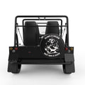 FUNNY SILENCE IS GOLDEN DUCK BLACK TIRE COVER FOR MOKE