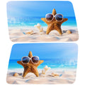 FUNNY STARFISH QUARTER WINDOW DRIVER & PASSENGER DECALS