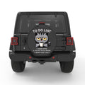 FUNNY TO DO LIST CAT PEARL  WHITE CARBON FIBER TIRE COVER