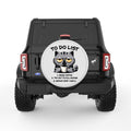 FUNNY TO DO LIST CAT PEARL  WHITE CARBON FIBER TIRE COVER