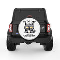 FUNNY TO DO LIST CAT WHITE TIRE COVER