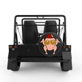 FUNNY TURKEY BLACK CARBON FIBER TIRE COVER FOR MOKE