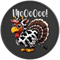 FUNNY TURKEY MOO PEARL  WHITE CARBON FIBER TIRE COVER