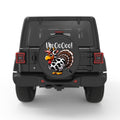 FUNNY TURKEY MOO PEARL  WHITE CARBON FIBER TIRE COVER