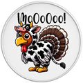 FUNNY TURKEY MOO WHITE TIRE COVER