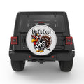 FUNNY TURKEY MOO SILVER CARBON FIBER TIRE COVER