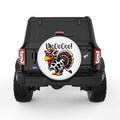 FUNNY TURKEY MOO WHITE TIRE COVER