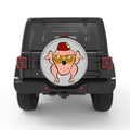 FUNNY TURKEY WHITE TIRE COVER