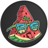FUNNY WATERMELON BLACK TIRE COVER