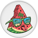 FUNNY WATERMELON WHITE TIRE COVER