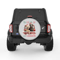 FA LA LA LABRADOR SILVER CARBON FIBER TIRE COVER