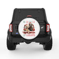 FA LA LA LABRADOR WHITE TIRE COVER