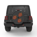 Family Of Decorative Turtles BLACK CARBON FIBER TIRE COVER