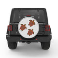 Family Of Decorative Turtles BLACK TIRE COVER