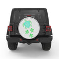 FAMILY OF MANDALA TURTLES BLACK TIRE COVER
