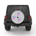 Family Of Mermaid Colored Sea Turtles WHITE TIRE COVER