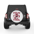 FEELING FERAL PEARL  WHITE CARBON FIBER TIRE COVER