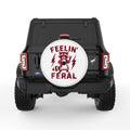 FEELING FERAL WHITE TIRE COVER