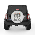 FEELING JOLLY SILVER CARBON FIBER TIRE COVER