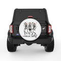 FEELING JOLLY WHITE TIRE COVER