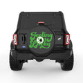 FEELING LUCKY BLACK TIRE COVER