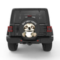 FIRST COFFEE BLACK CARBON FIBER TIRE COVER