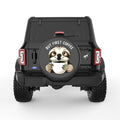 FIRST COFFEE BLACK CARBON FIBER TIRE COVER