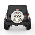 FIRST COFFEE PEARL  WHITE CARBON FIBER TIRE COVER
